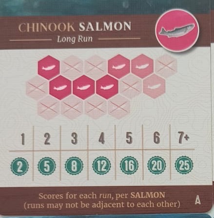 Selected Salmon scoring card